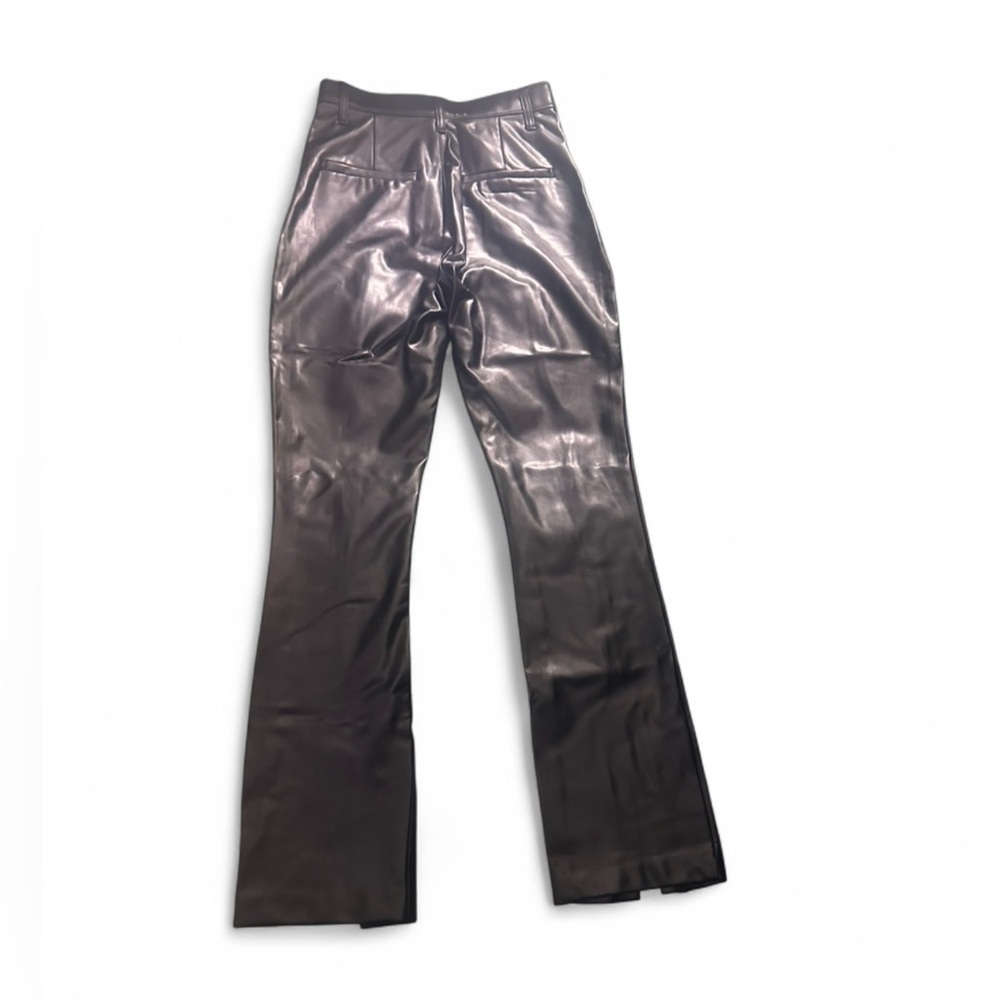 Abercrombie & Fitch Ultra High- Rise Black Faux Leather Pants - Picture 2 of 4